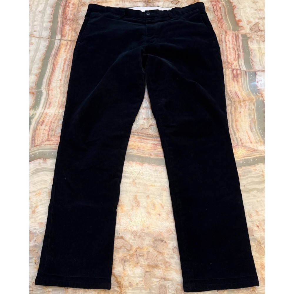 Polo Ralph Lauren Mens‎ Corduroy Trouser Pants Black Slim Fit Comfort 36x30
